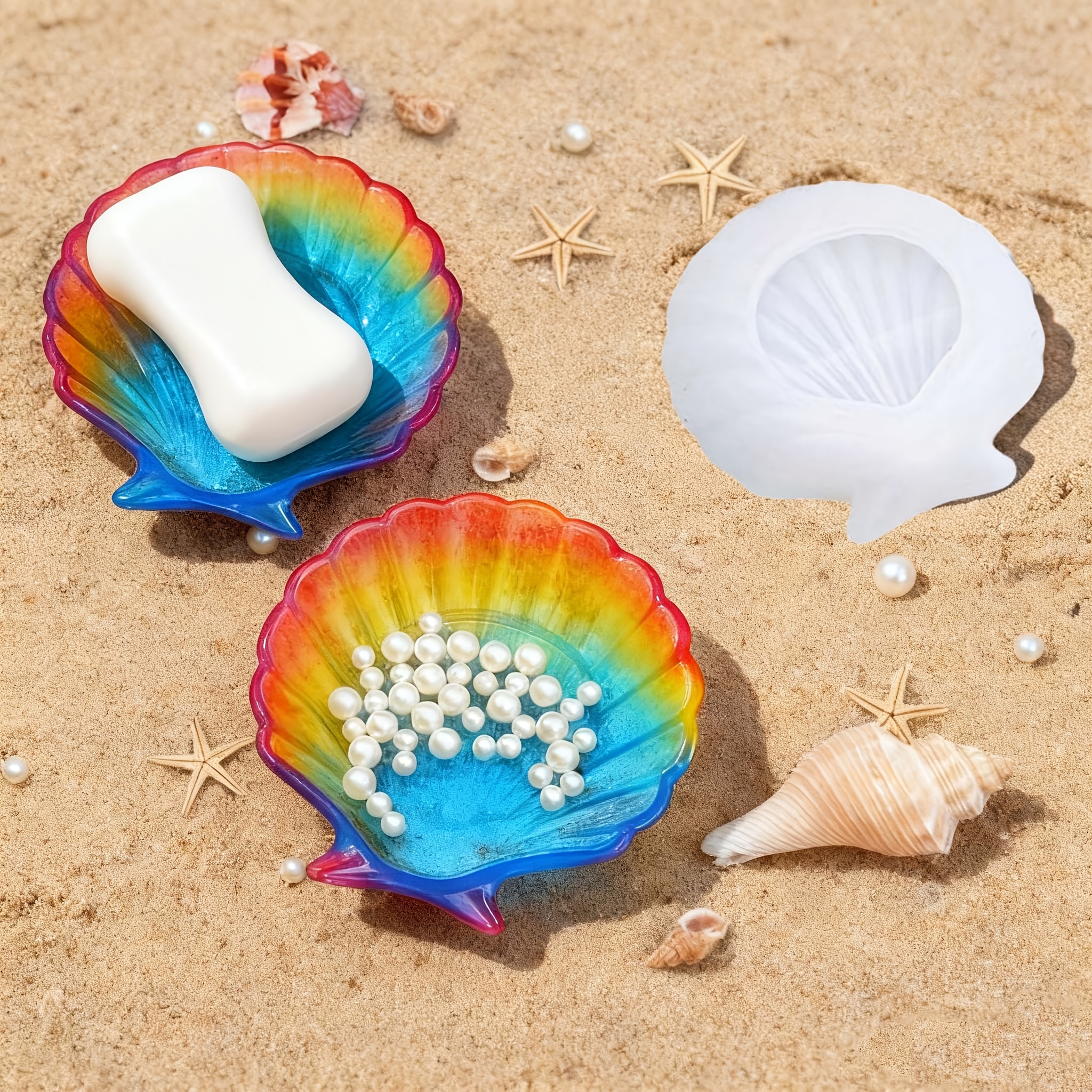Soap Making Designs - 1 piece of silicone shell resin