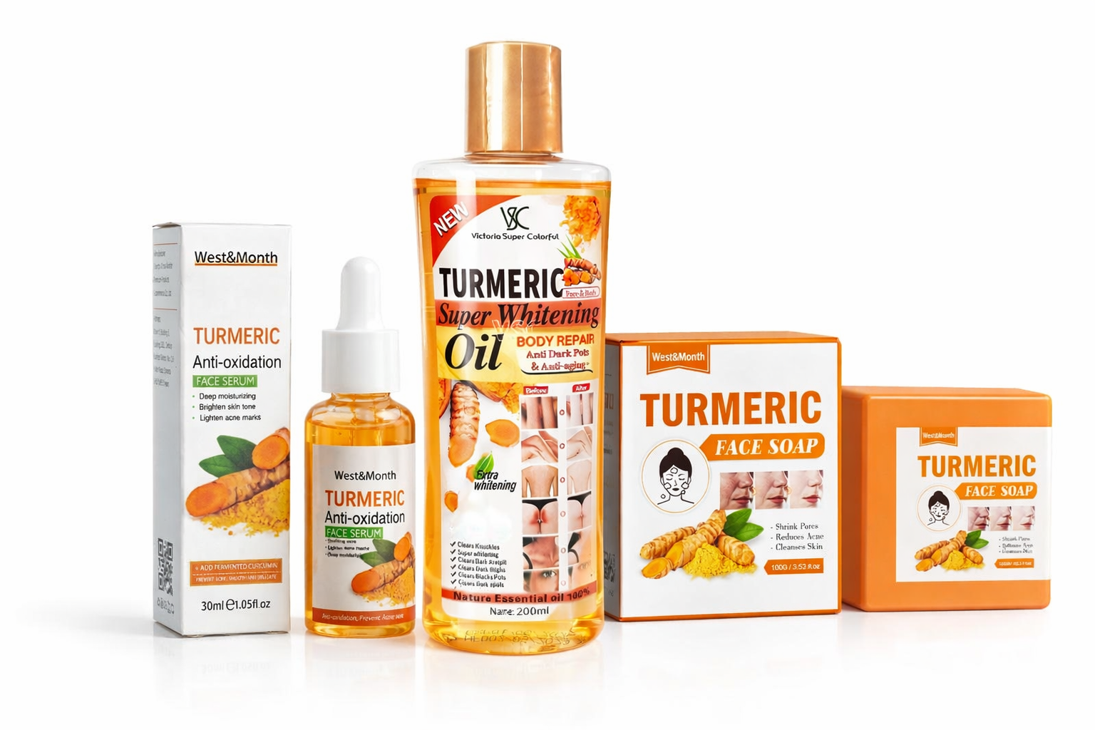 Soap Making Unit - Turmeric Face Whitening Serum Turmeric Anti-oxidation