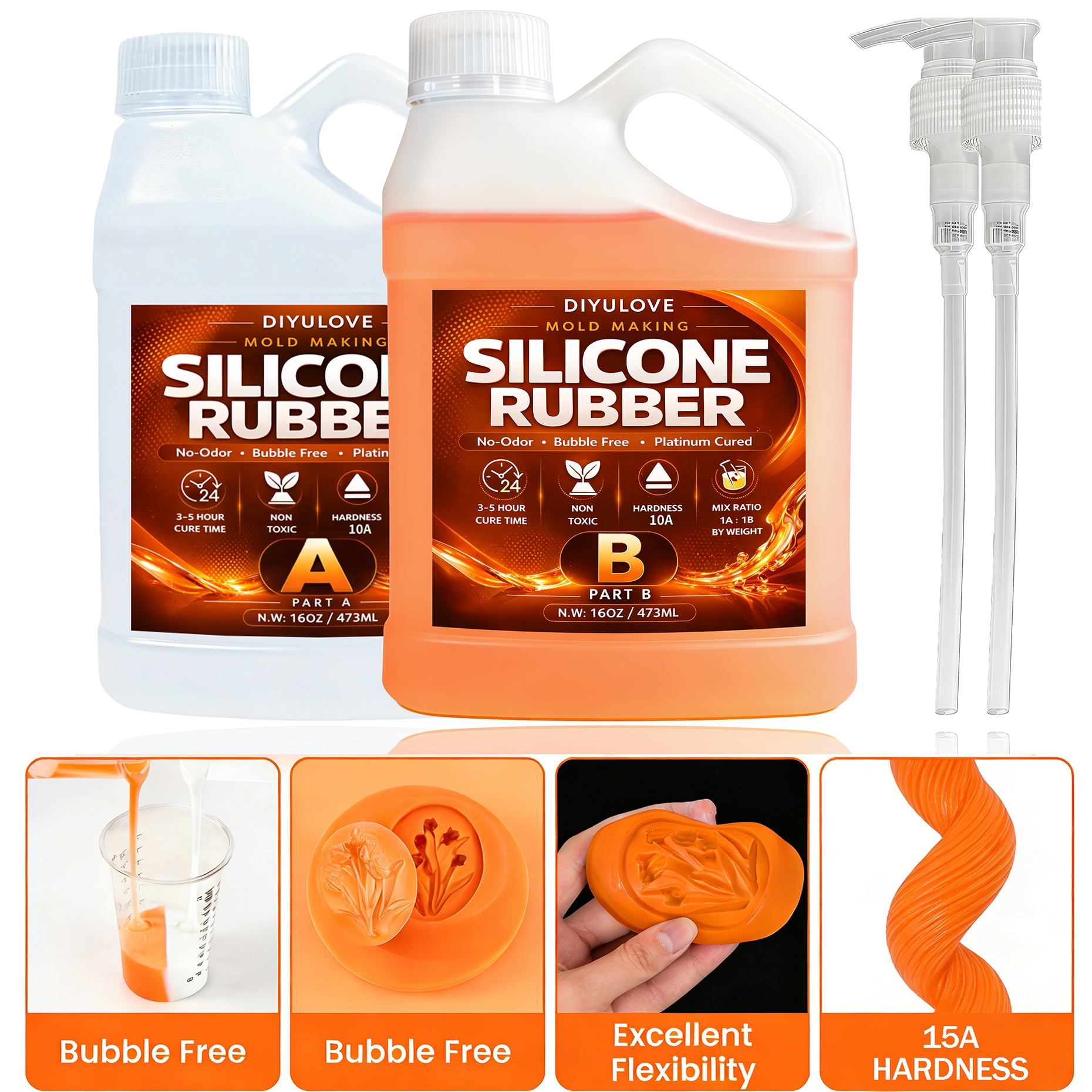 Soap Making Designs - Liquid Silicone Rubber Kit,High-Performance Fast Cure
