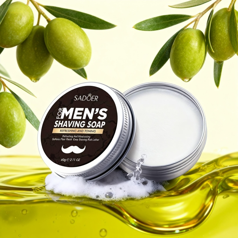 Men's Shaving Soap, Containing - Soap Making Olive Oil のレビューと価格