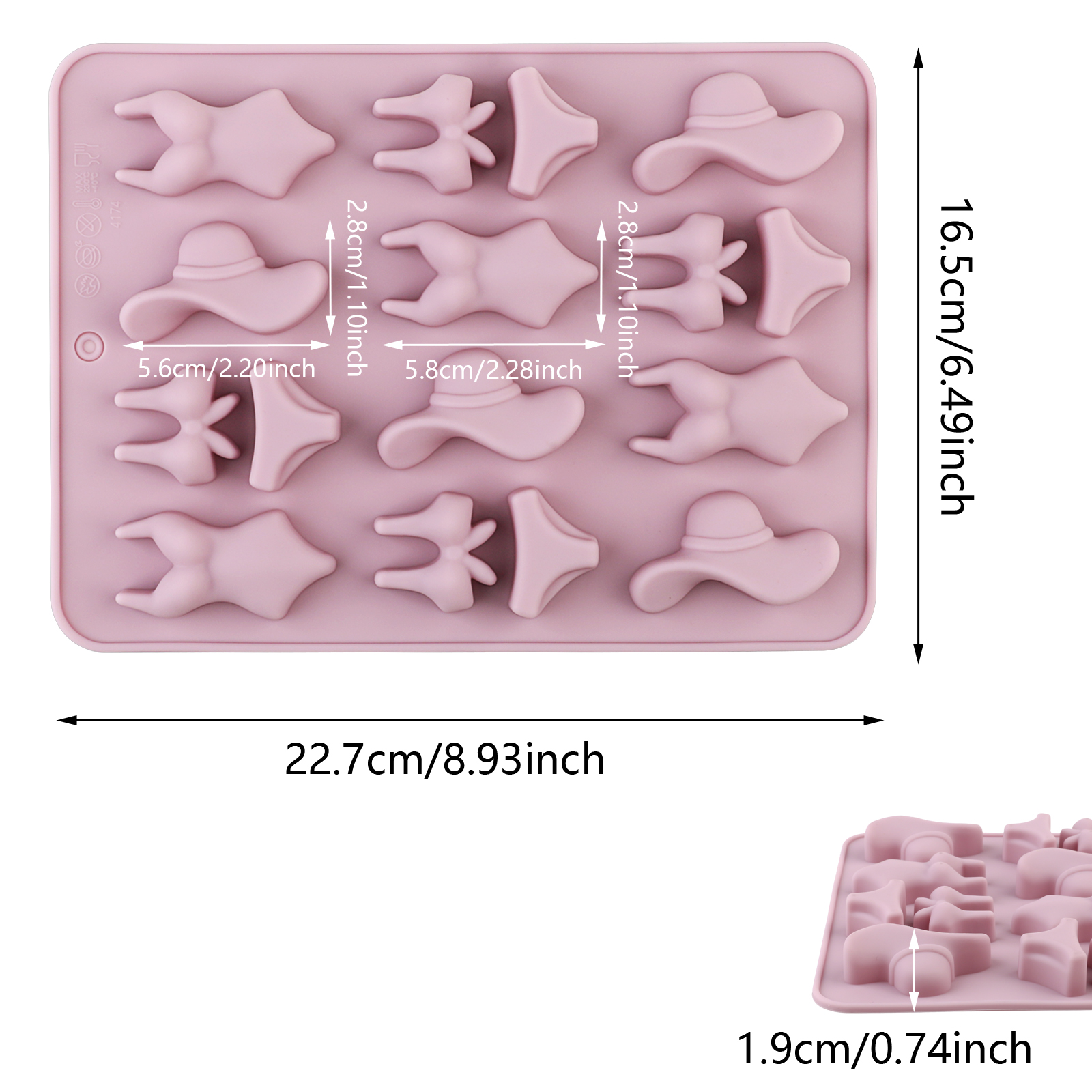 A Summer-Themed Beach Bikini M - Soap Making Silicone Molds のレビューと価格