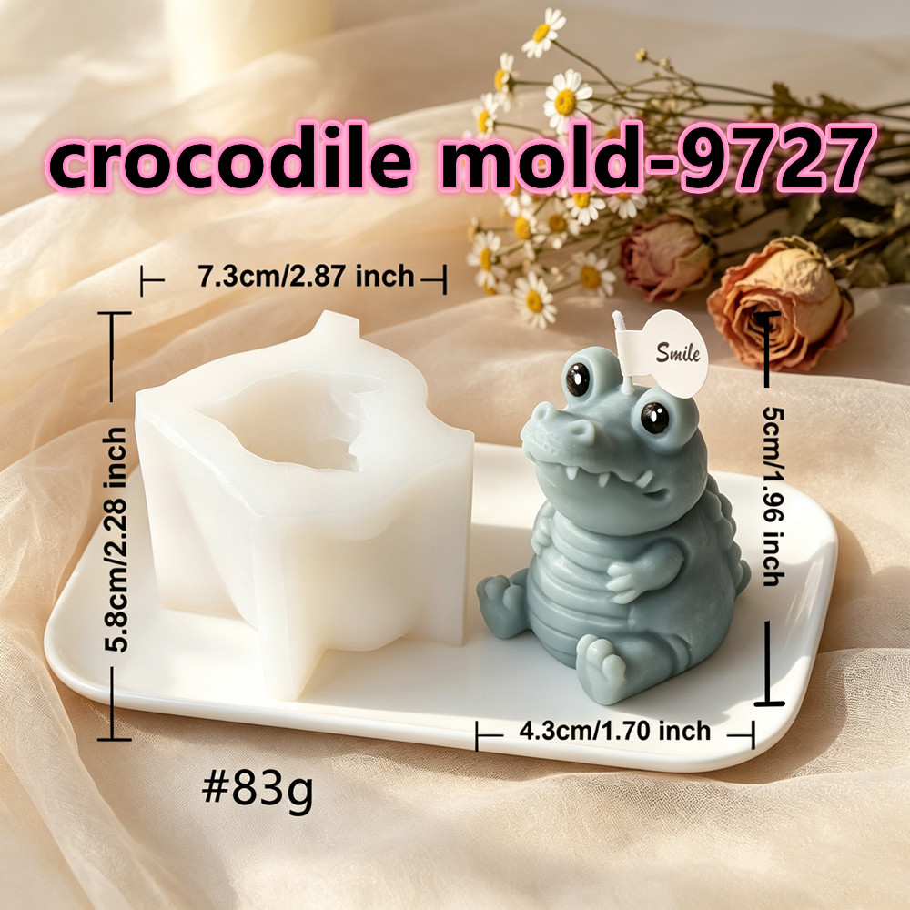 Chibi Crocodile Silicone Candl - Soap Making Gifts のレビューと価格