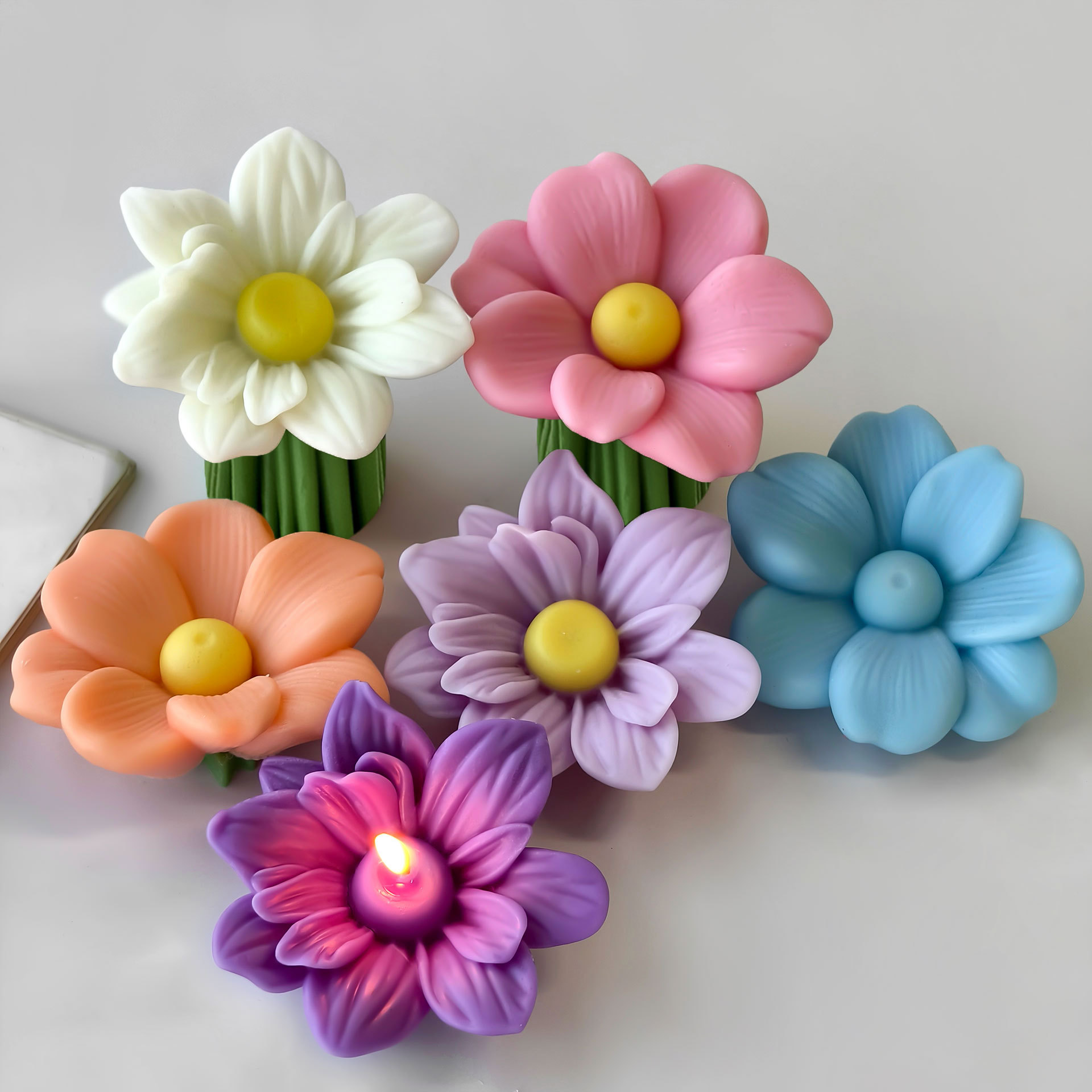 DIY Flowers Aroma Candle Silic - Soap Making At Home のレビューと価格
