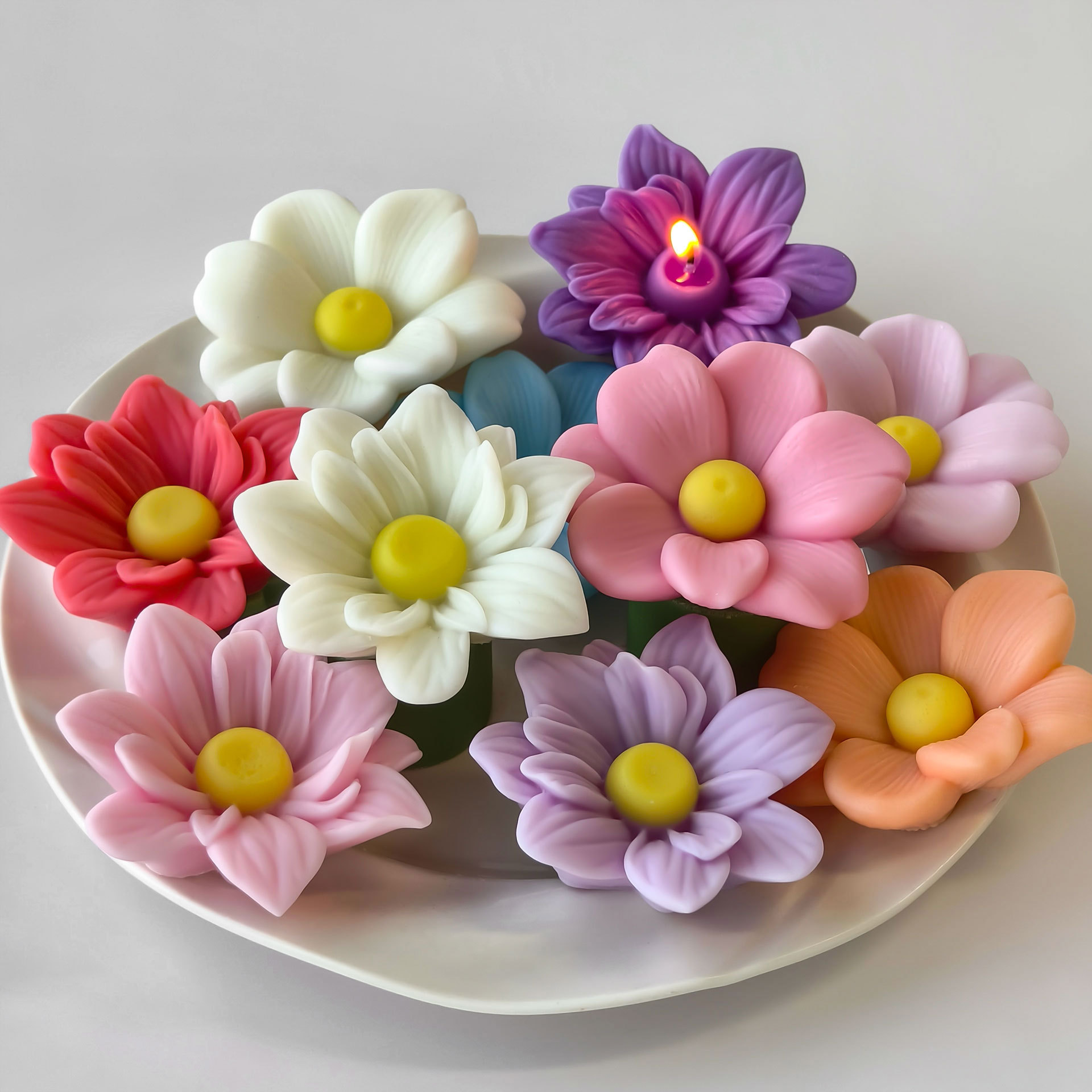 DIY Flowers Aroma Candle Silic - Soap Making At Home のレビューと価格