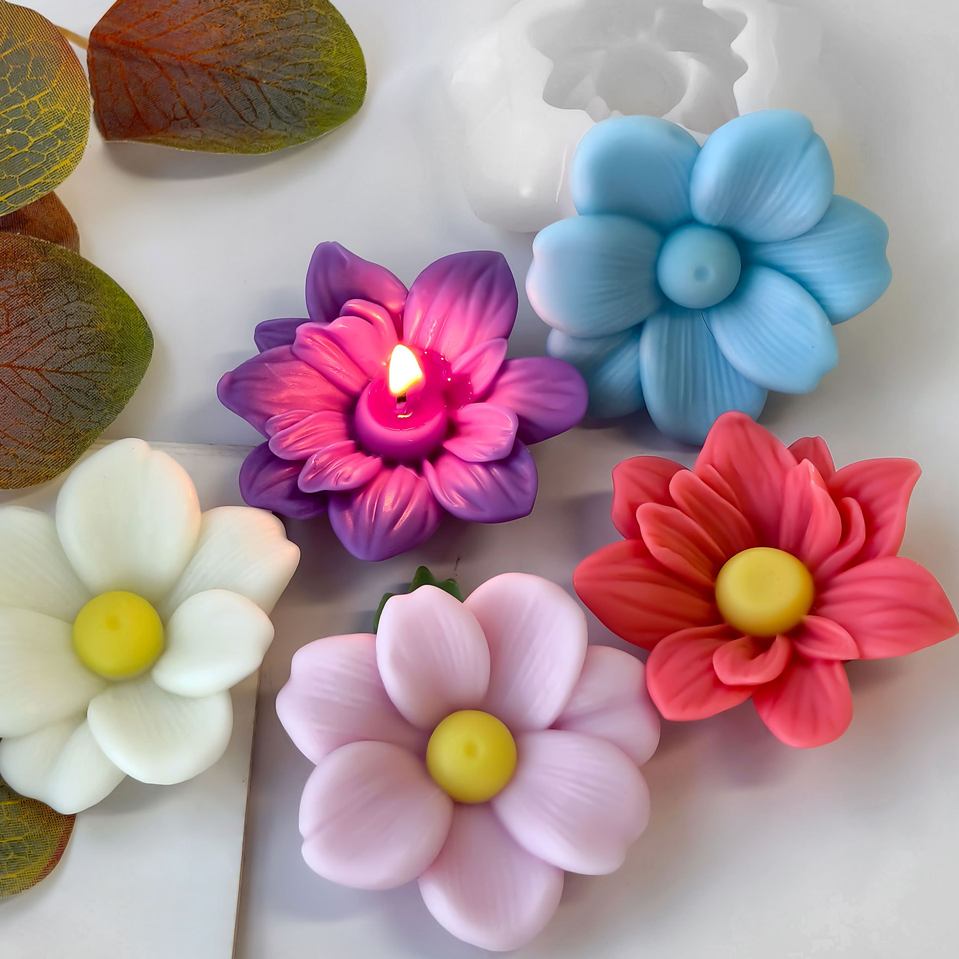 DIY Flowers Aroma Candle Silic - Soap Making At Home のレビューと価格