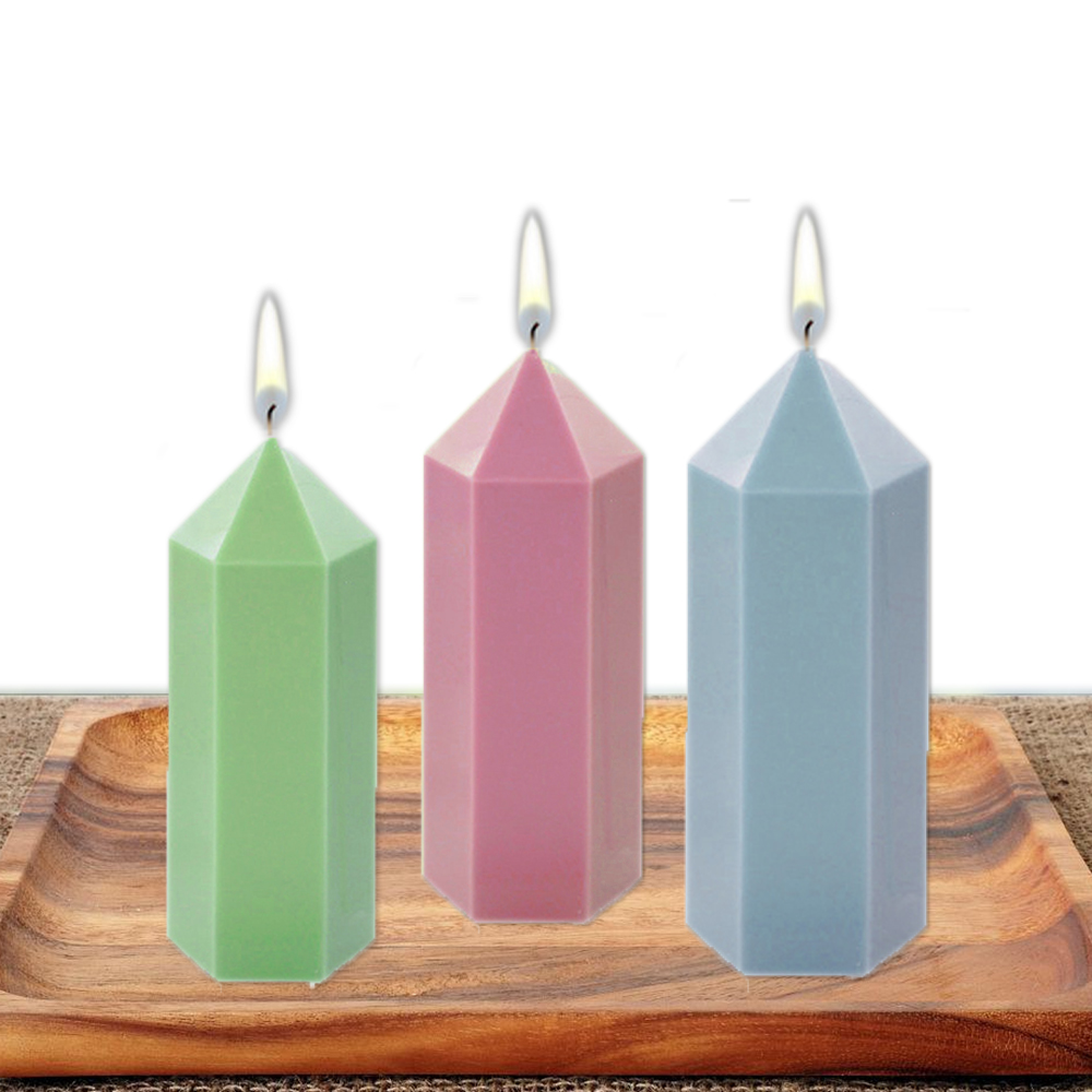 3D Hexagonal Column Candle Mol - Soap Making Unit のレビューと価格