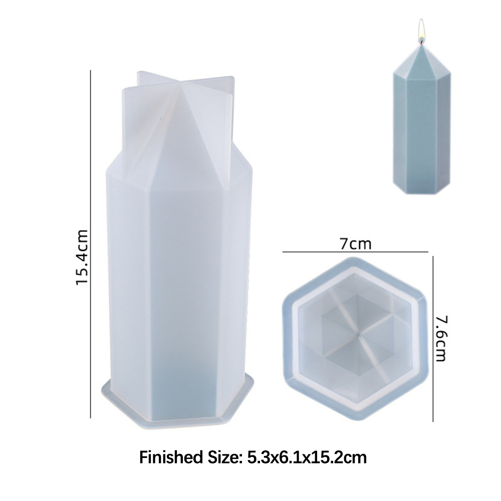 3D Hexagonal Column Candle Mol - Soap Making Unit のレビューと価格