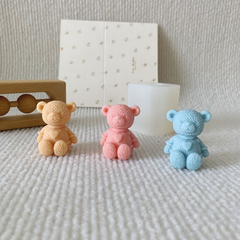 Mini Love Bear Candle Silicone - Soap Making Business のレビューと価格