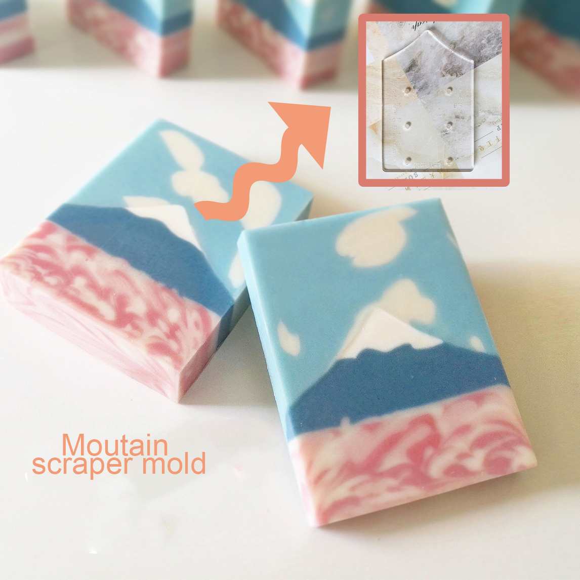 Moutain Pattern Scraper Rib So - Soap Making Hobby のレビューと価格