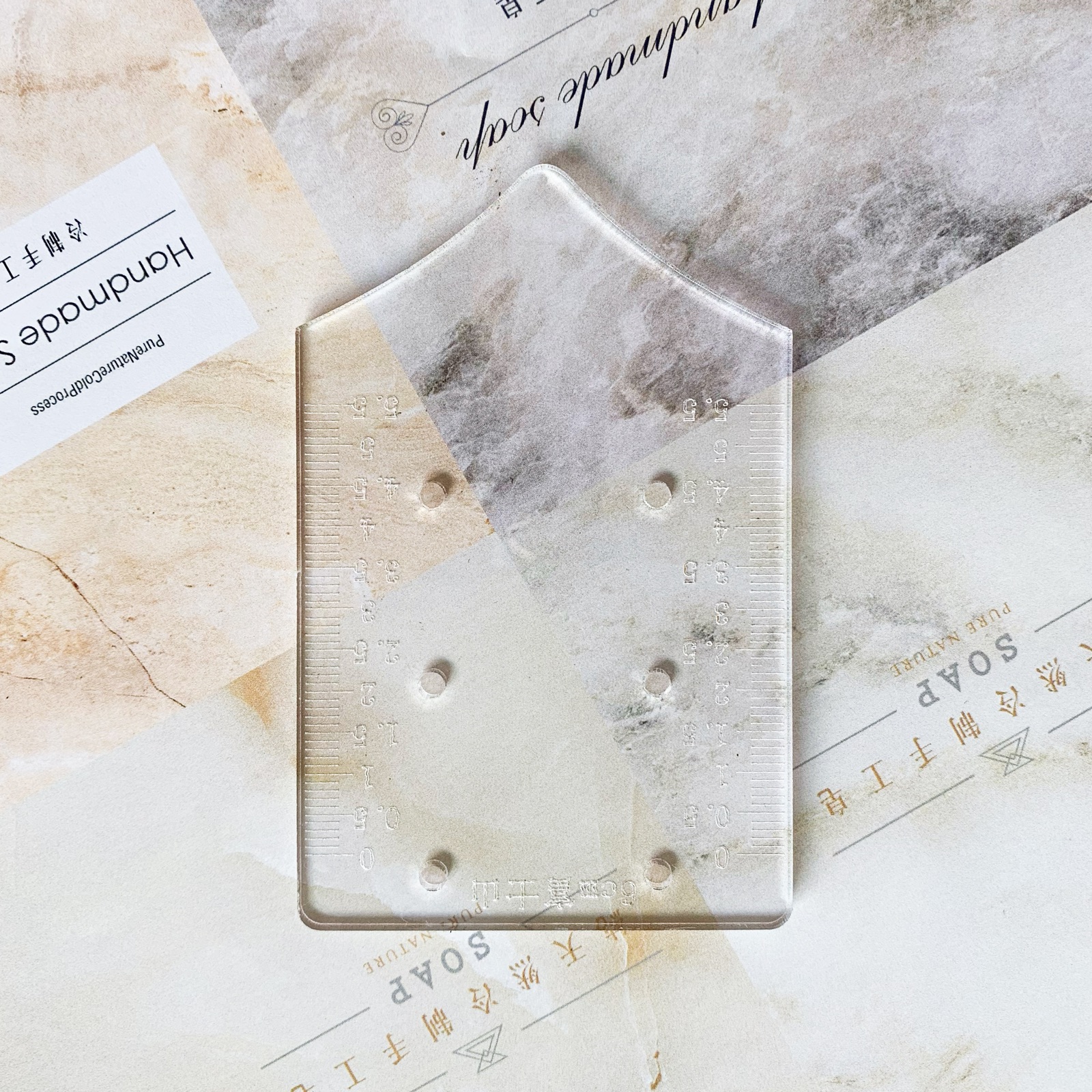 Moutain Pattern Scraper Rib So - Soap Making Hobby のレビューと価格