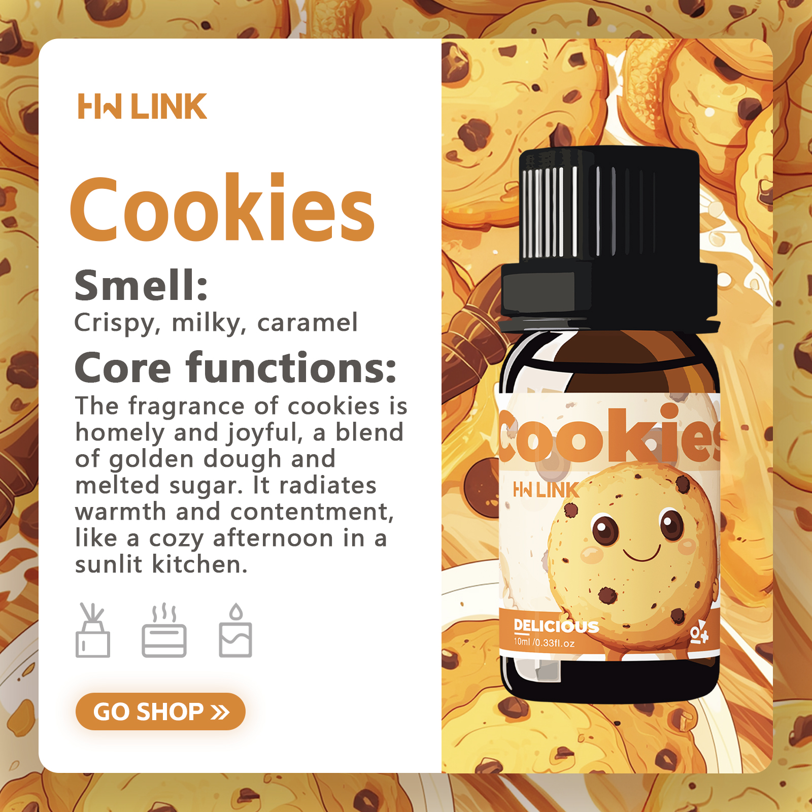 10ml Cookies Essential Oils Pe - Soap Making Gifts のレビューと価格