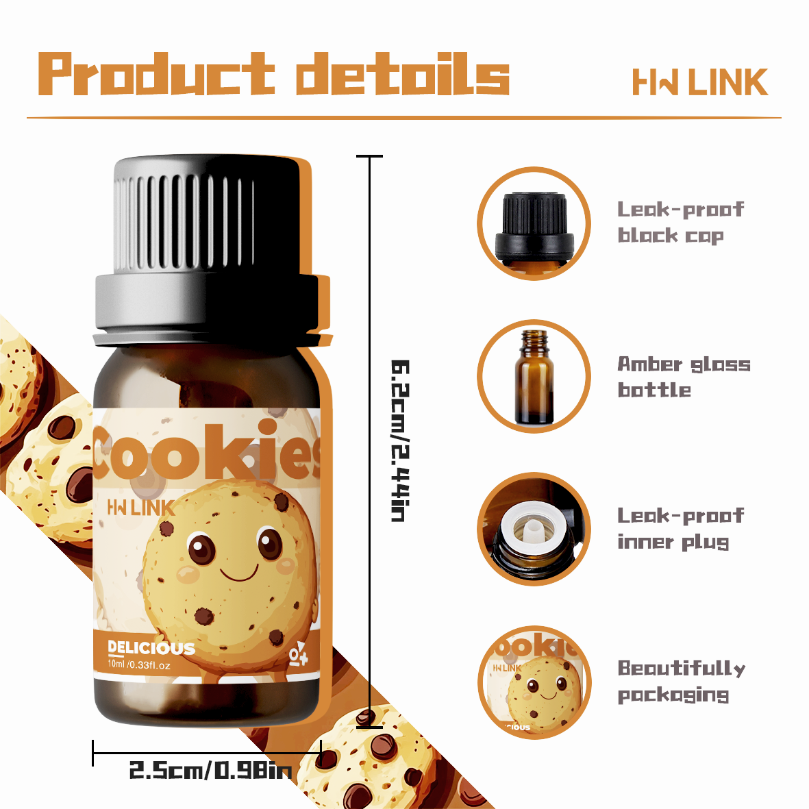 10ml Cookies Essential Oils Pe - Soap Making Gifts のレビューと価格
