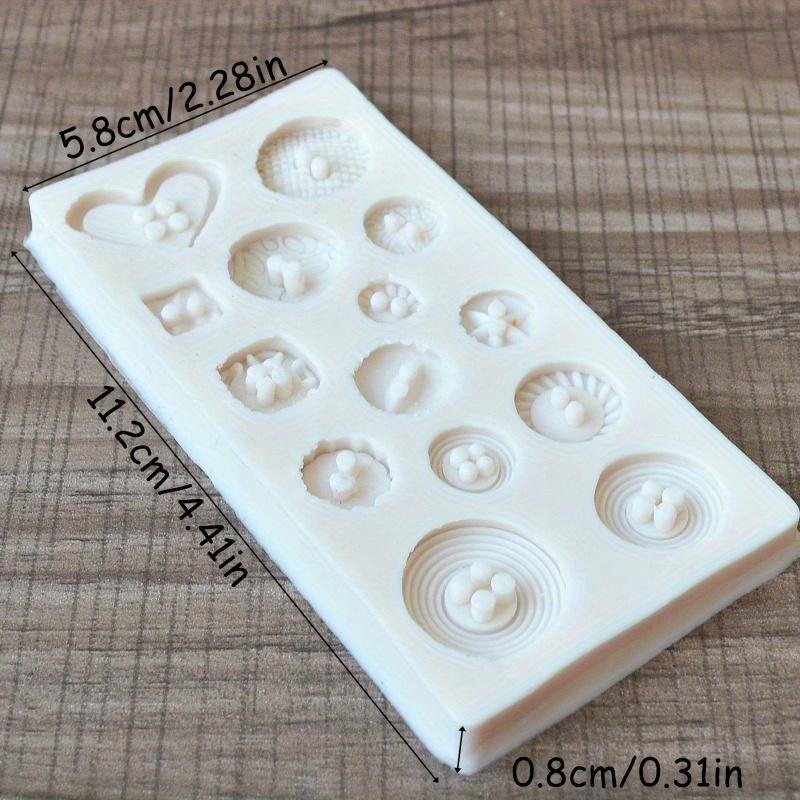 Buttons Shape Silicone Mold Si - Soap Making Designs のレビューと価格