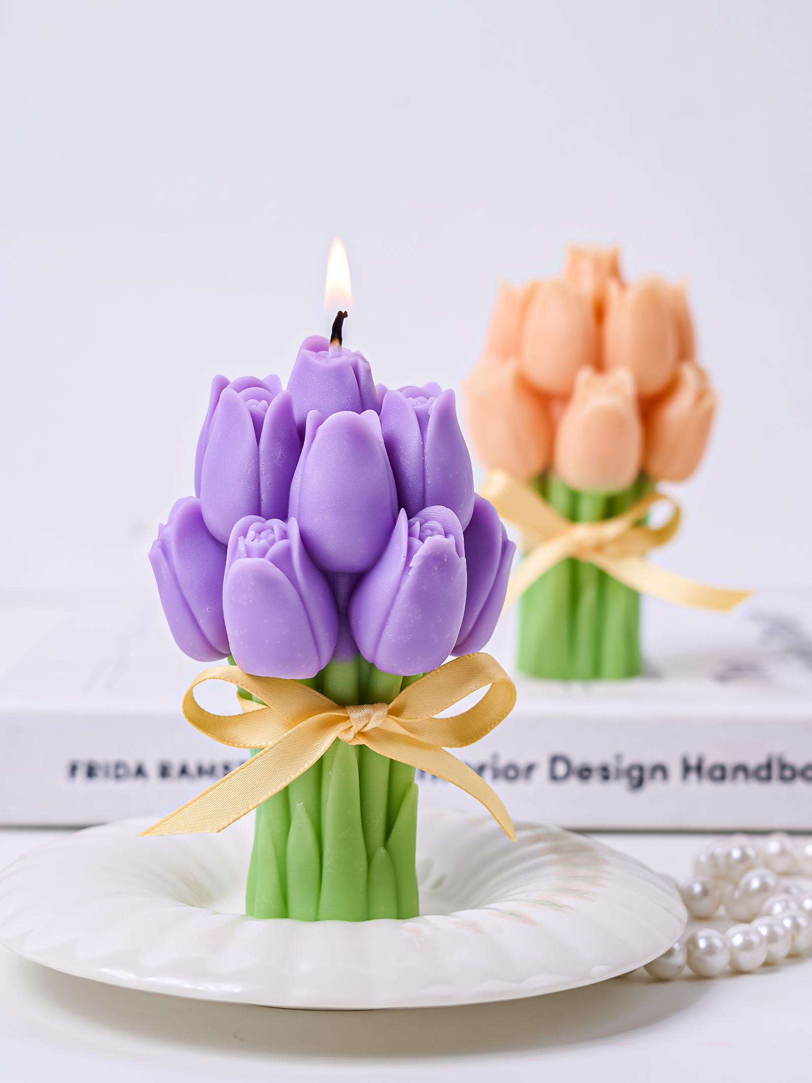 3D Tulip Bouquet Aroma Candle  - Soap Making At Home のレビューと価格