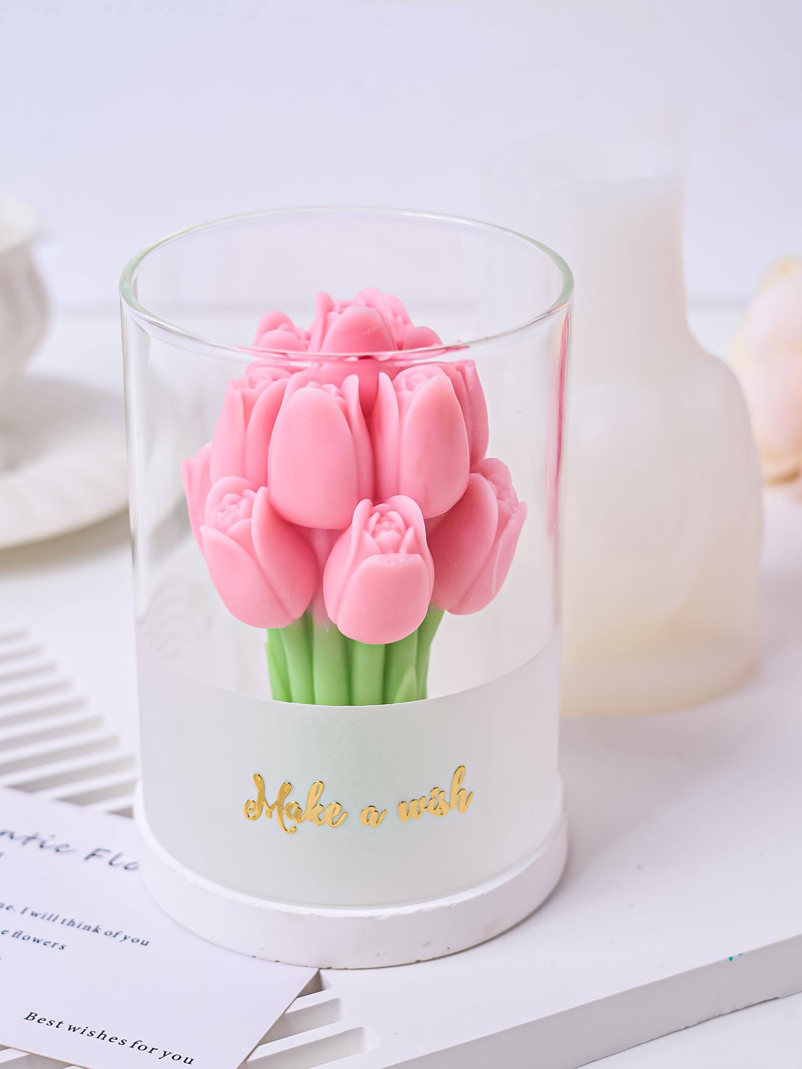 3D Tulip Bouquet Aroma Candle  - Soap Making At Home のレビューと価格