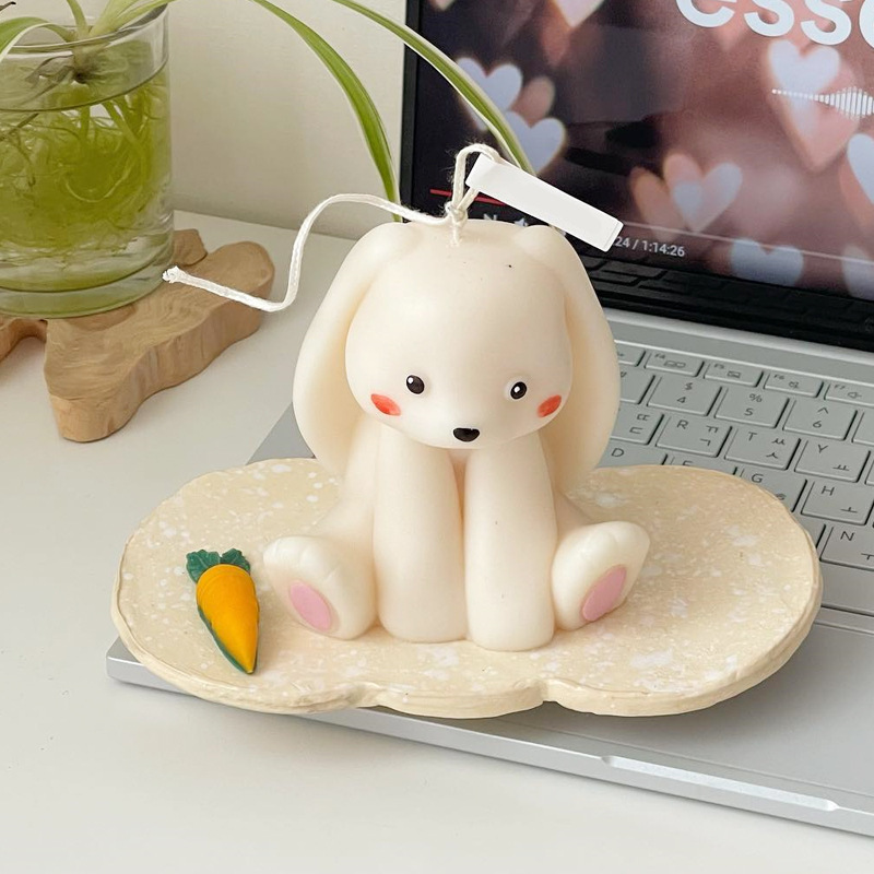 Sitting Rabbit Silicone Candle - Soap Making Gifts のレビューと価格
