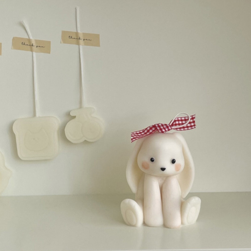 Sitting Rabbit Silicone Candle - Soap Making Gifts のレビューと価格