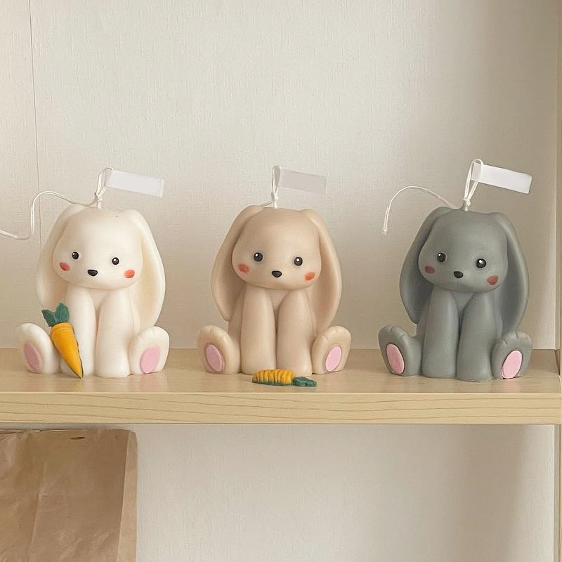 Sitting Rabbit Silicone Candle - Soap Making Gifts のレビューと価格