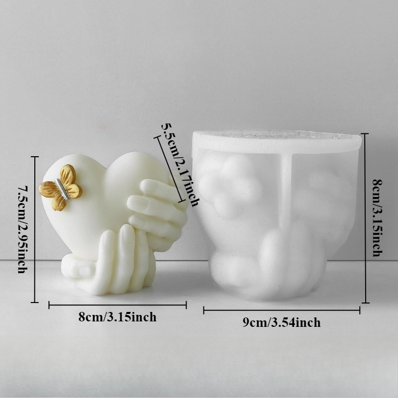 Hand Hold Love Silicone Candle - Soap Making Business のレビューと価格