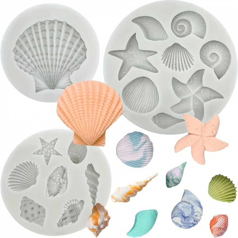 3pcs/set, shell mold set, irre - Soap Making At Home のレビューと価格