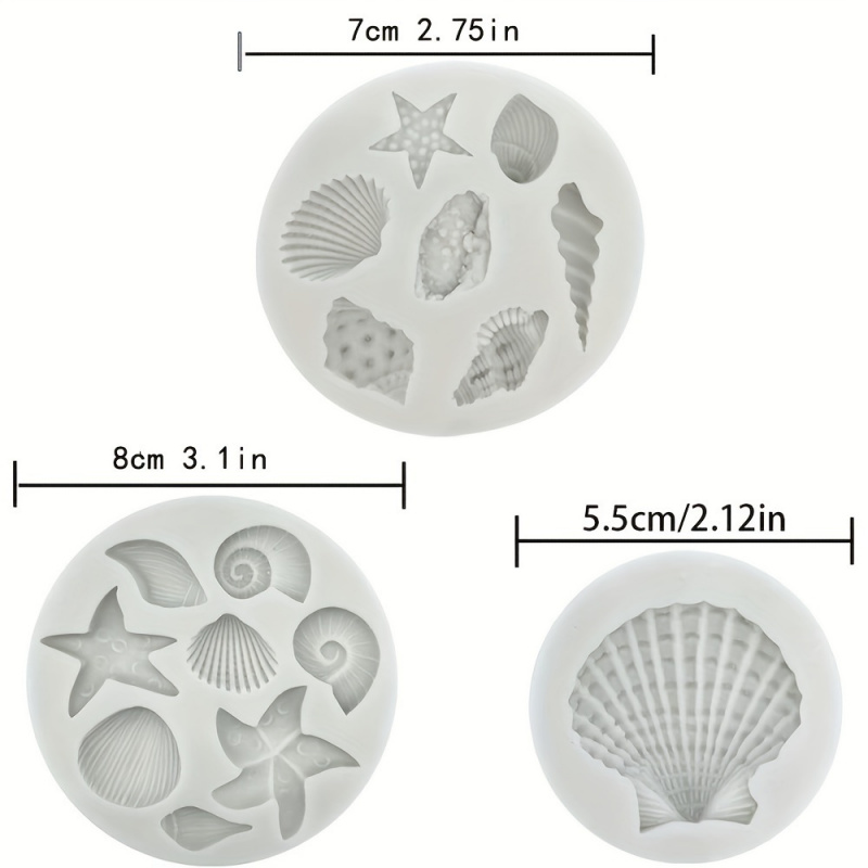 3pcs/set, shell mold set, irre - Soap Making At Home のレビューと価格