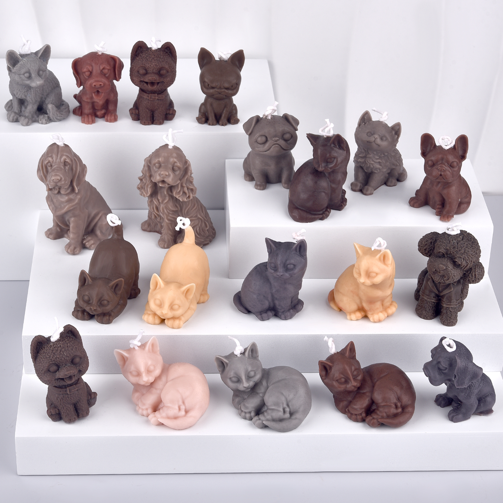 3D Dogs Cats Silicone Mold For - Soap Making Silicone Molds のレビューと価格