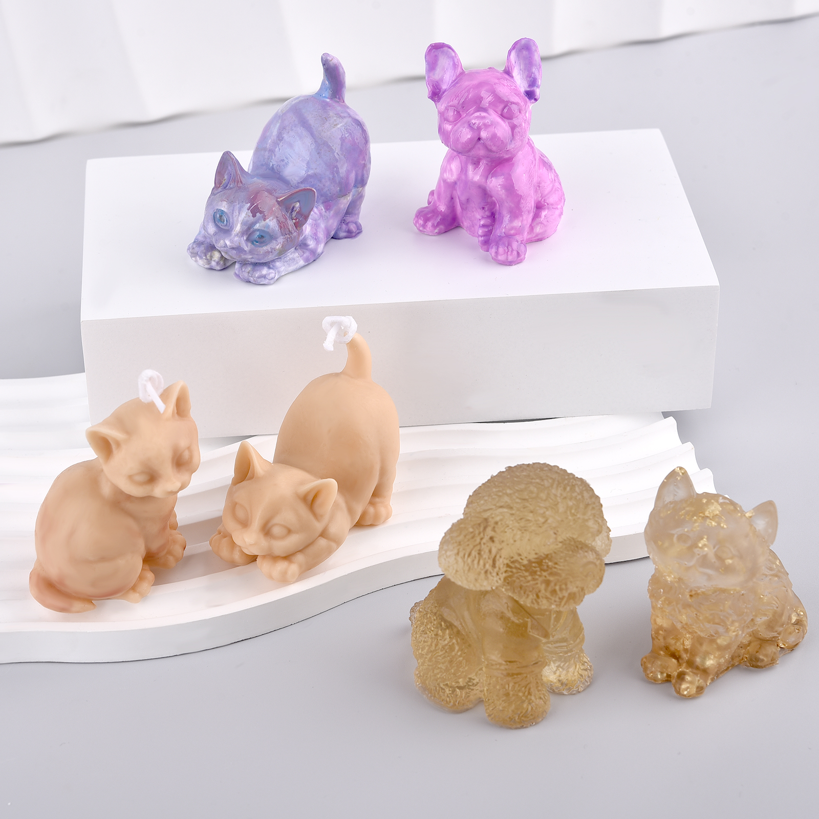 3D Dogs Cats Silicone Mold For - Soap Making Silicone Molds のレビューと価格
