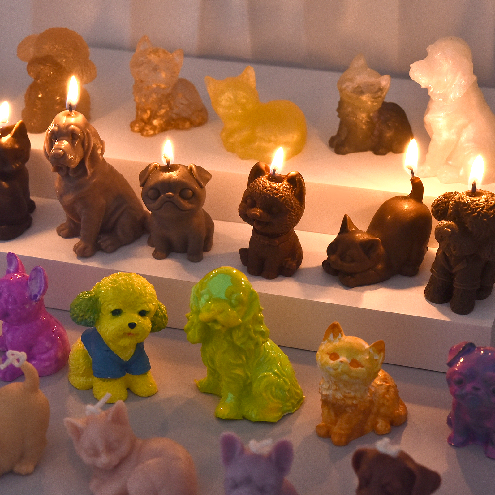 3D Dogs Cats Silicone Mold For - Soap Making Silicone Molds のレビューと価格