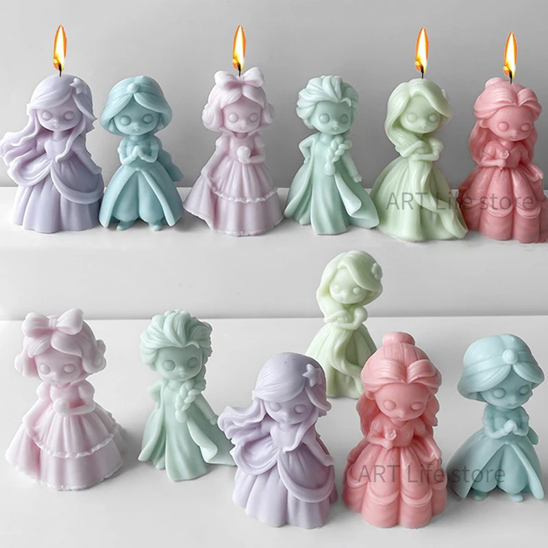 6 Princess Doll Silicone Candl - Soap Making At Home のレビューと価格