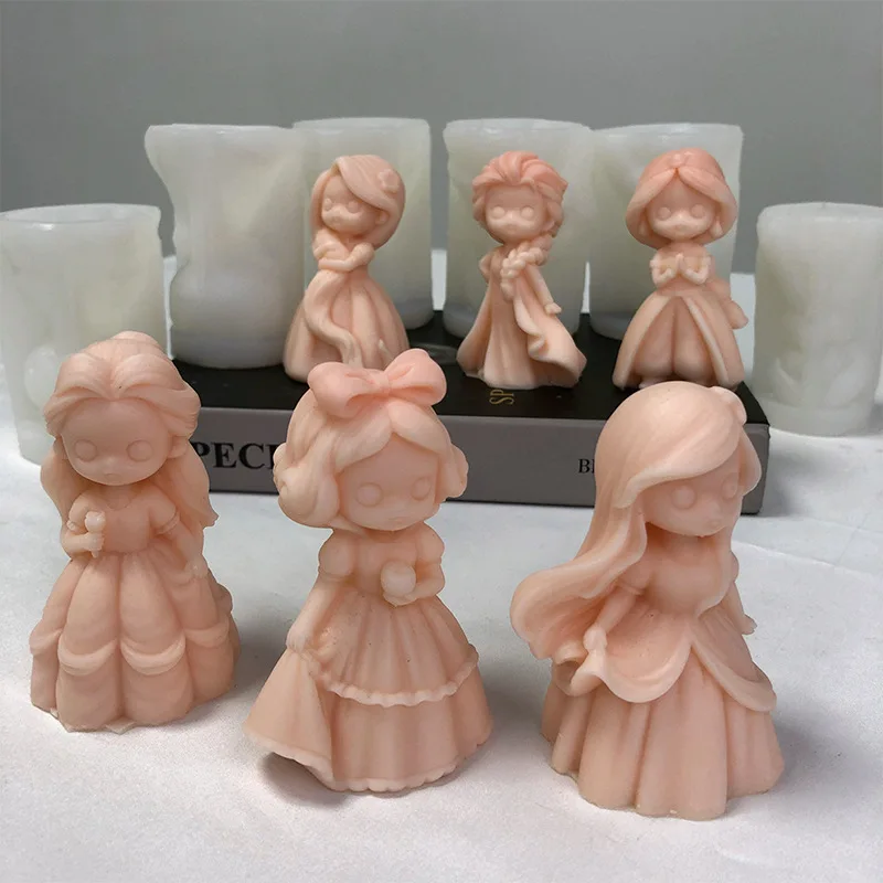 6 Princess Doll Silicone Candl - Soap Making At Home のレビューと価格