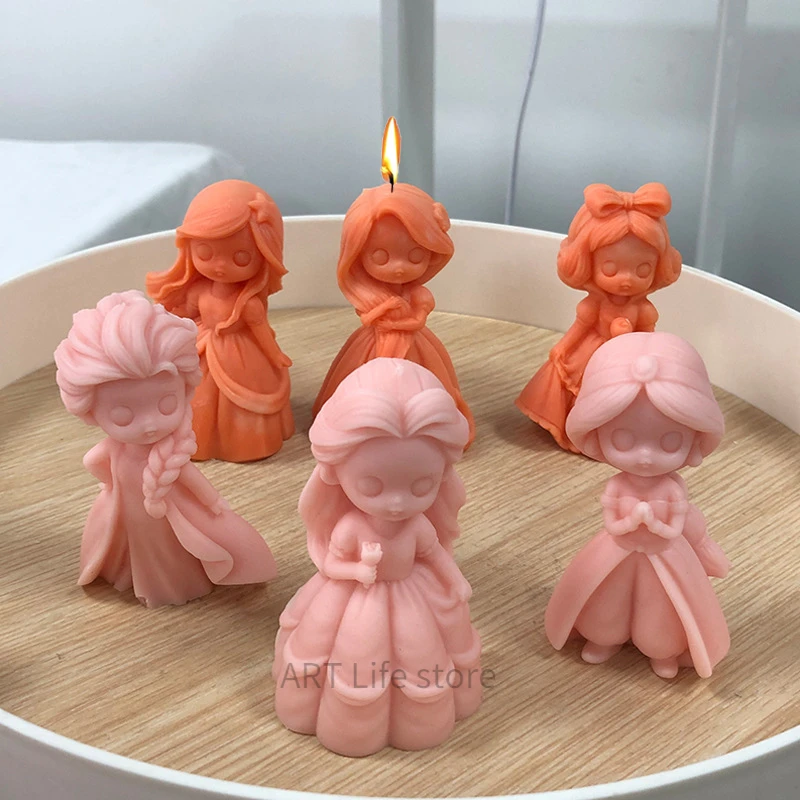 6 Princess Doll Silicone Candl - Soap Making At Home のレビューと価格