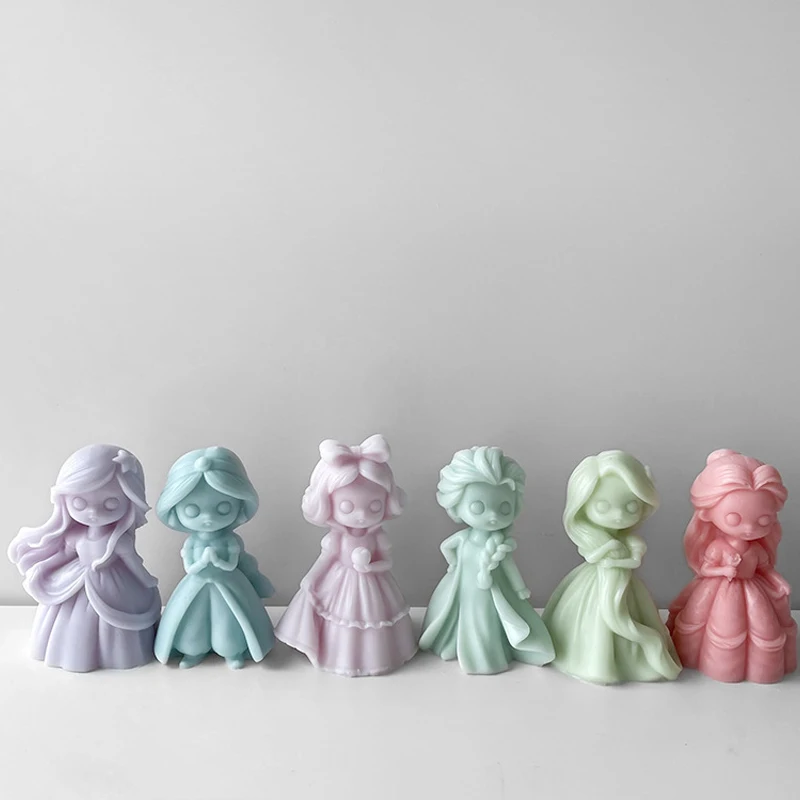 6 Princess Doll Silicone Candl - Soap Making At Home のレビューと価格