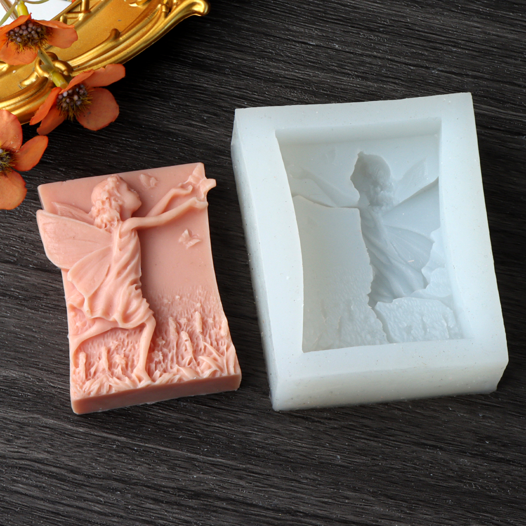 Flower Fairy Silicone Soap Mol - Soap Making Gifts のレビューと価格