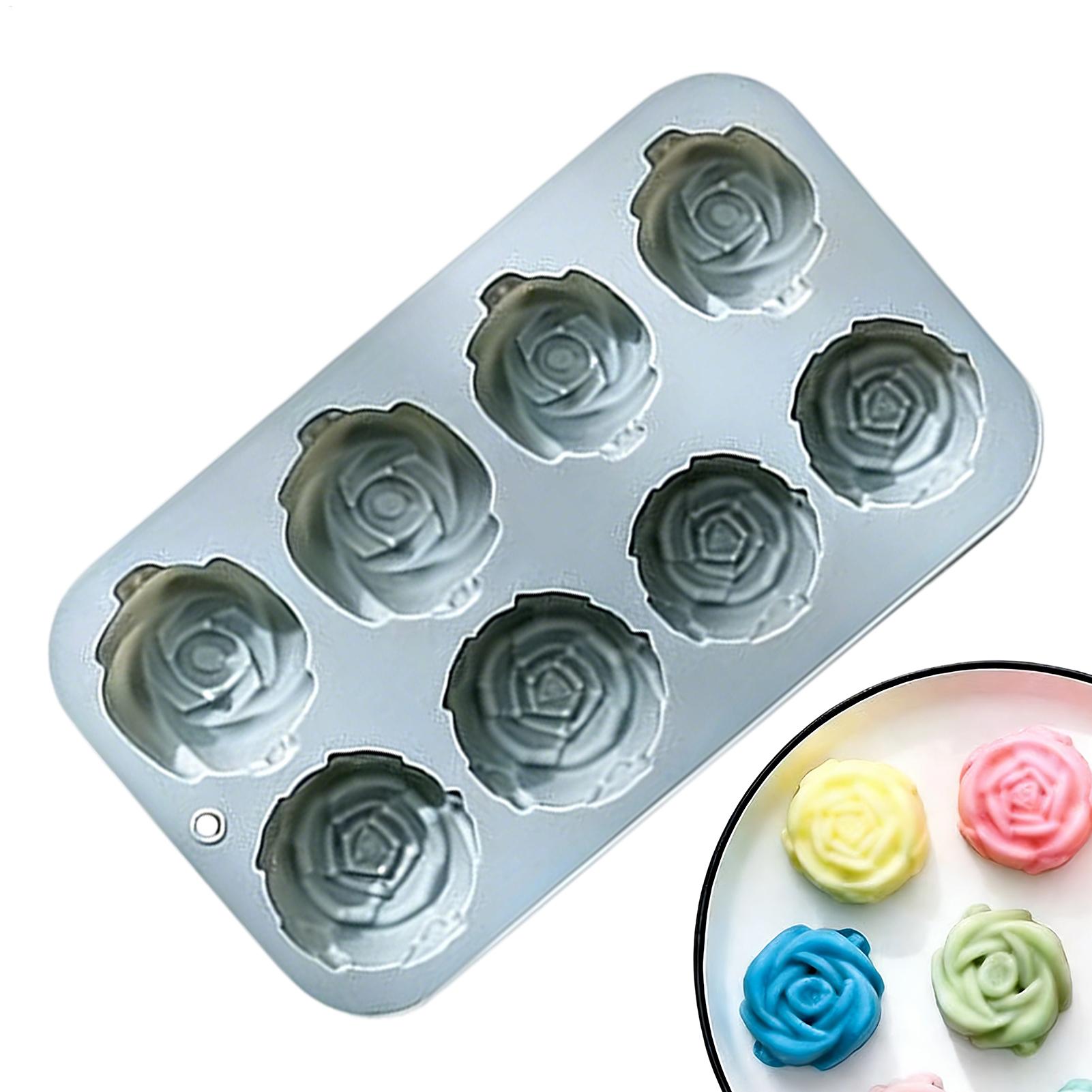 8 Holes Rose Flower Silicone M - Soap Making Designs のレビューと価格