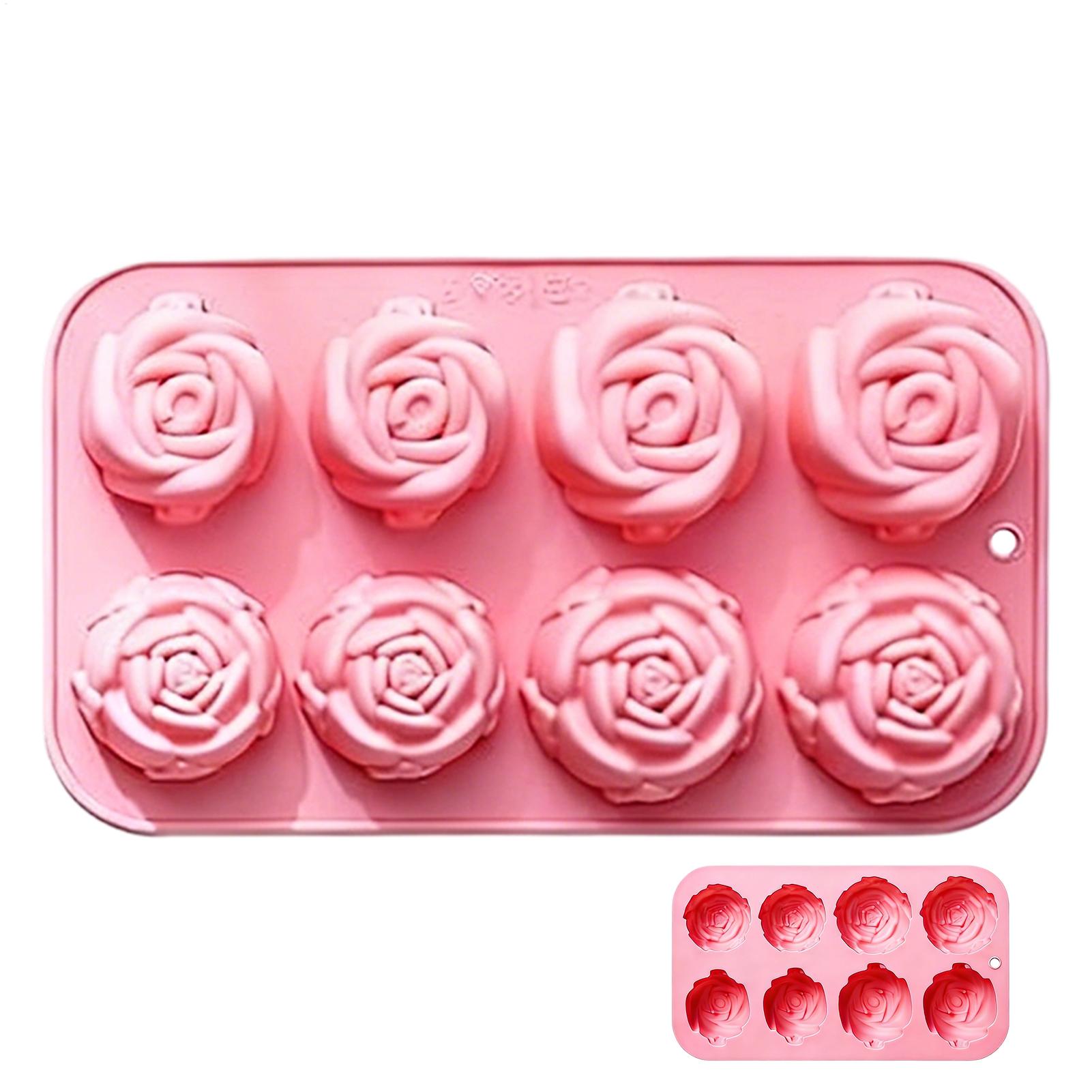 8 Holes Rose Flower Silicone M - Soap Making Designs のレビューと価格