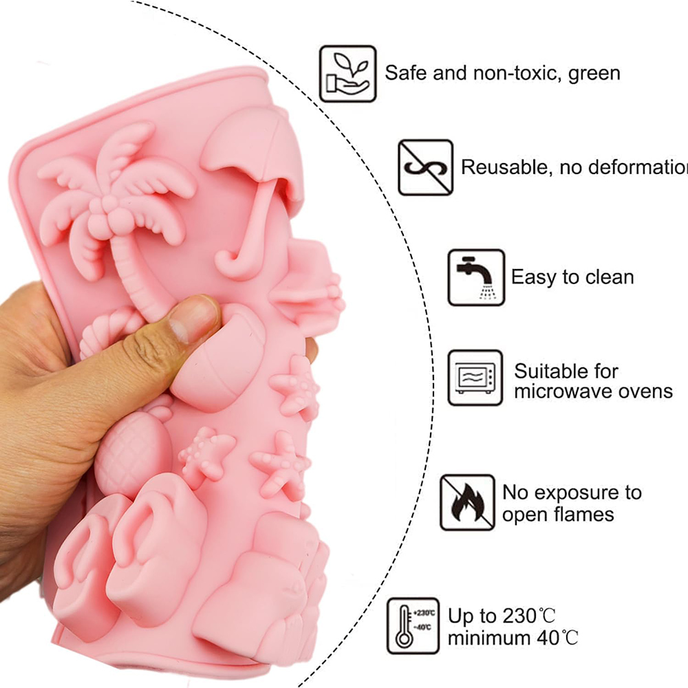Summer Beach Theme Silicone Mo - Soap Making Designs のレビューと価格