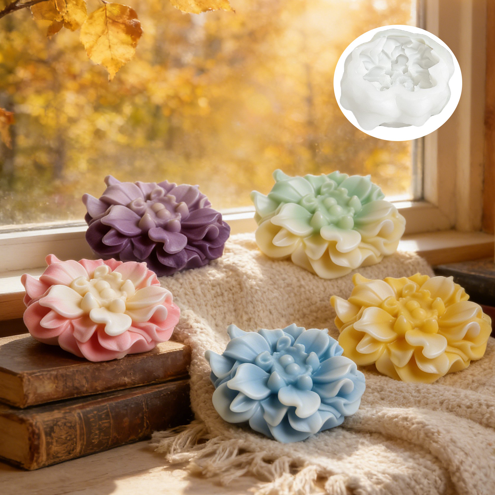Silicone Mold Flower Shape 3D  - Soap Making Hobby のレビューと価格