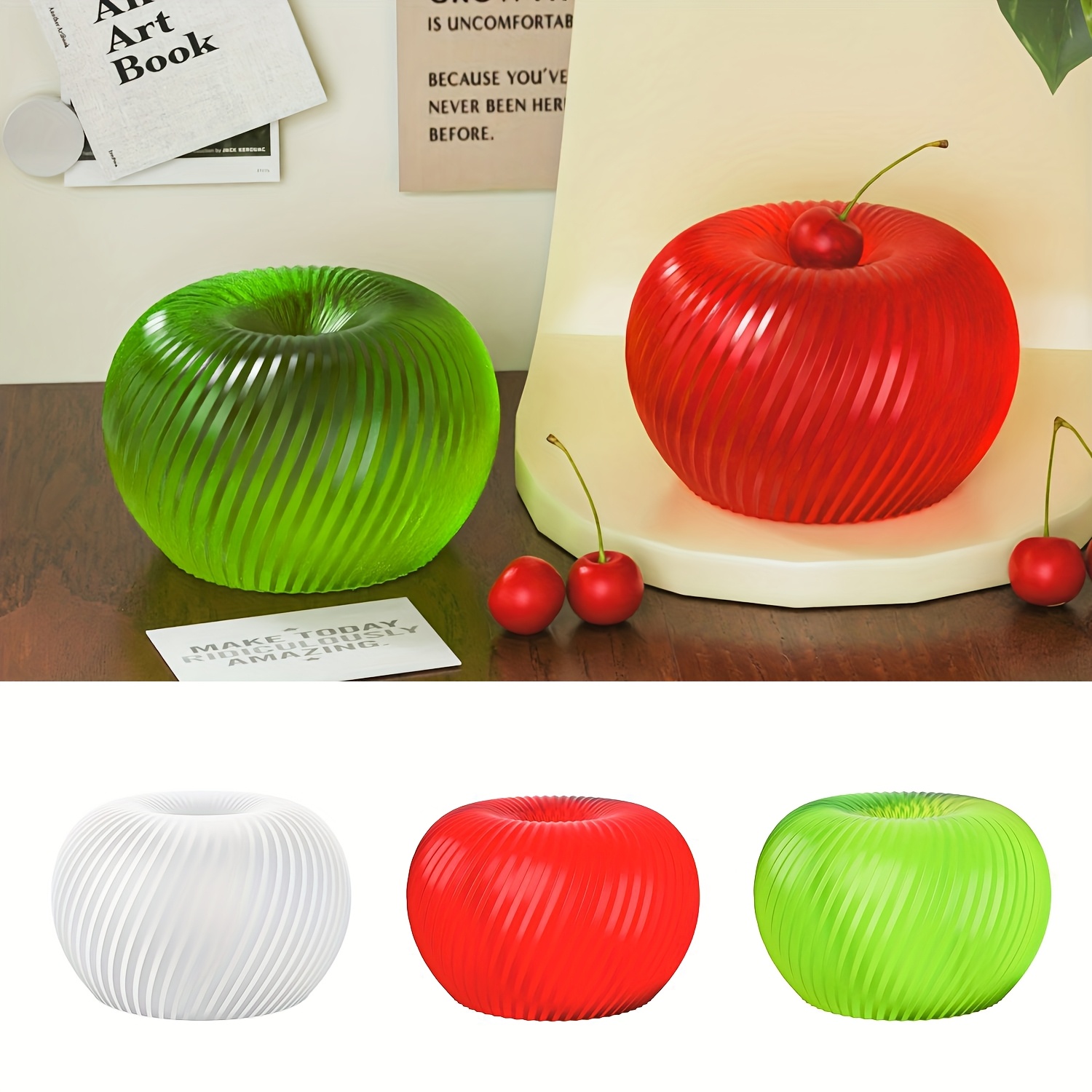 A trendy red apple silicone mo - Soap Making Designs のレビューと価格