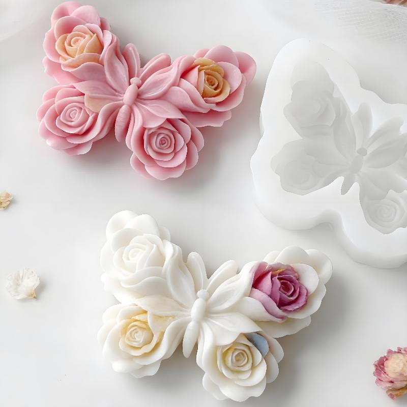 DIY Rose Butterfly Form Silico - Soap Making Silicone Molds のレビューと価格