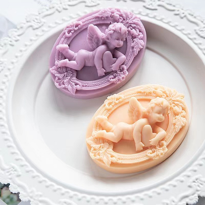 3D Angel Kids Shaped Silicone  - Soap Making Gifts のレビューと価格