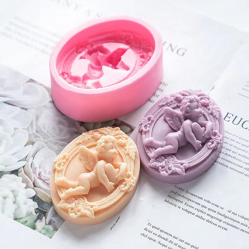 3D Angel Kids Shaped Silicone  - Soap Making Gifts のレビューと価格