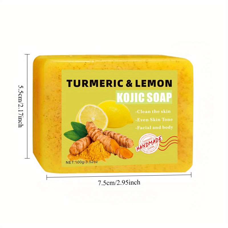 3PCS Lemon Turmeric Kojic Acid - Soap Making Olive Oil のレビューと価格