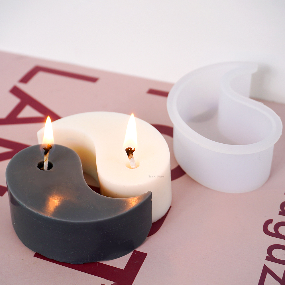 Yin Yang Silicone Candle Mold  - Soap Making At Home のレビューと価格