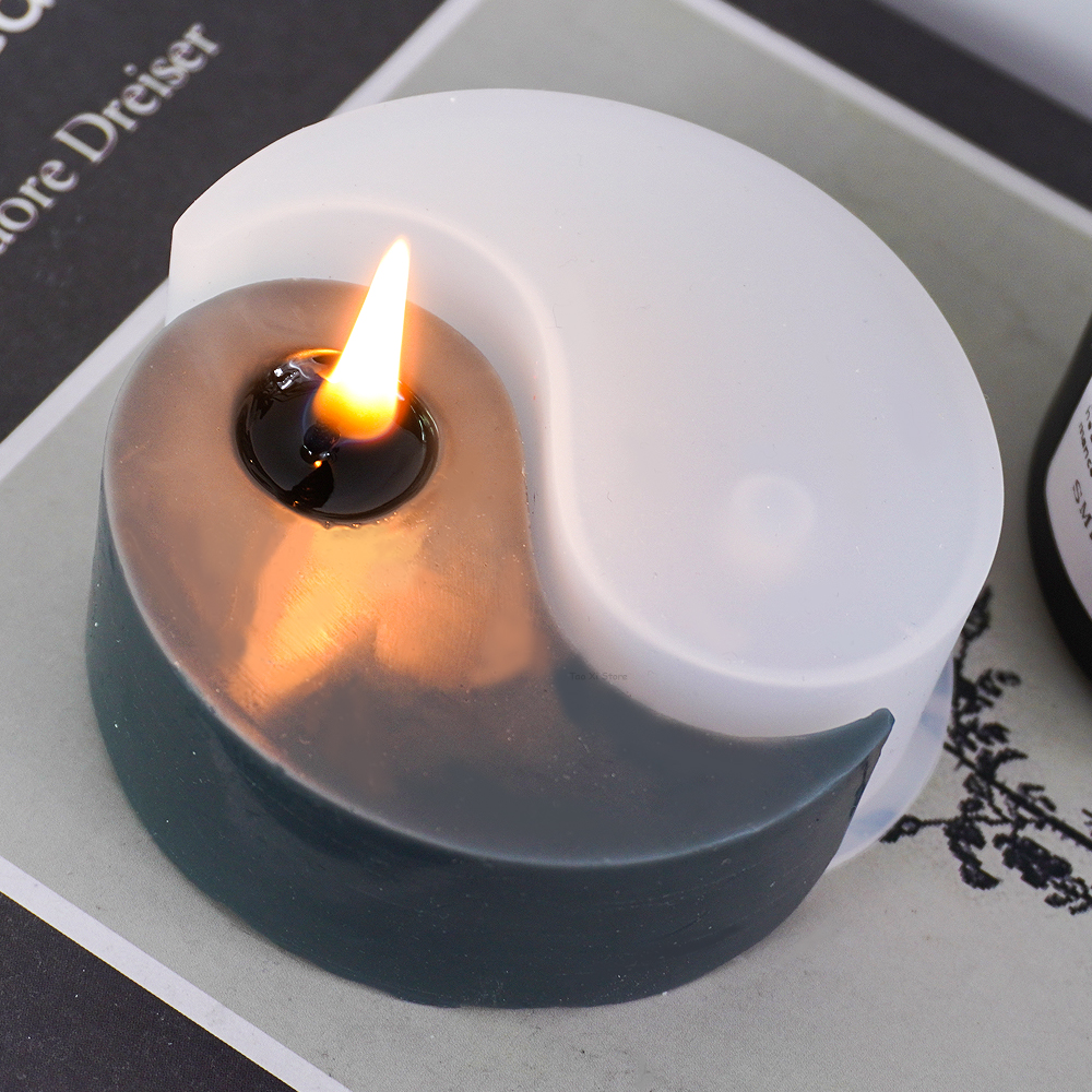 Yin Yang Silicone Candle Mold  - Soap Making At Home のレビューと価格