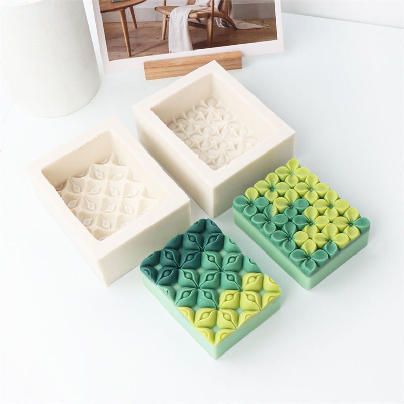 Square Flower Handmade Soap Si - Soap Making Gifts のレビューと価格